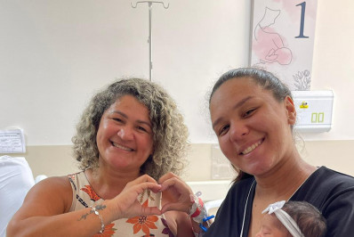 Maternidade modernizada de hospital estadual recebe terceira geração da mesma família