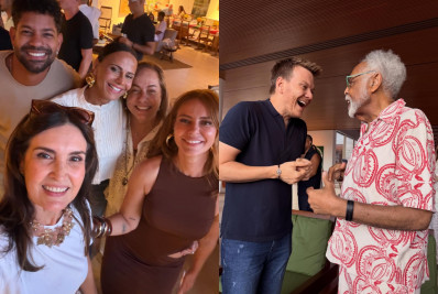 Gilberto Gil, Paolla Oliveira e Viviane Araujo marcam presença em feijoada com famosos