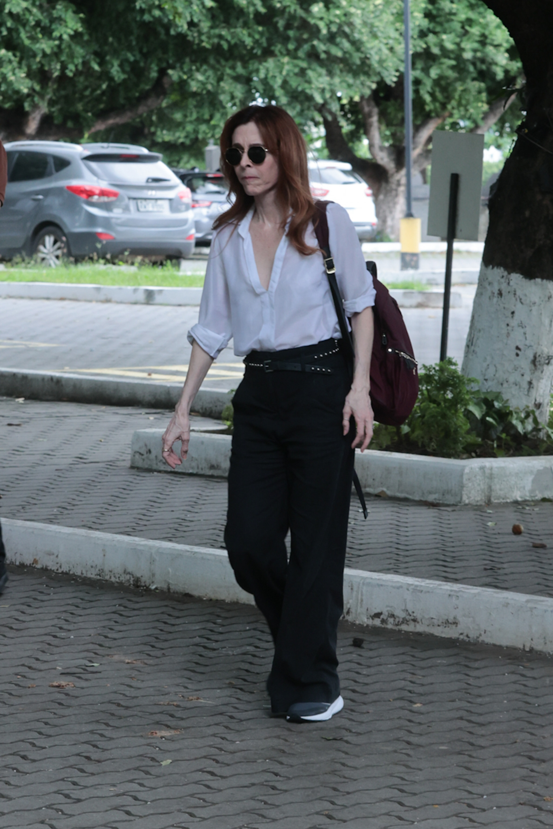 Deborah Evelyn no velório de Dennis Carvalho, seu ex-marido  -  Victor Chapetta/BrazilNews