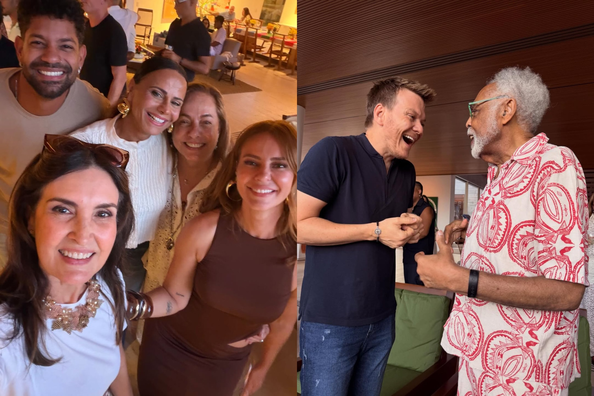 Paolla Oliveira, Viviane Araujo, Gilberto Gil e mais famosos se reúnem em feijoada - Reprodução / Instagram