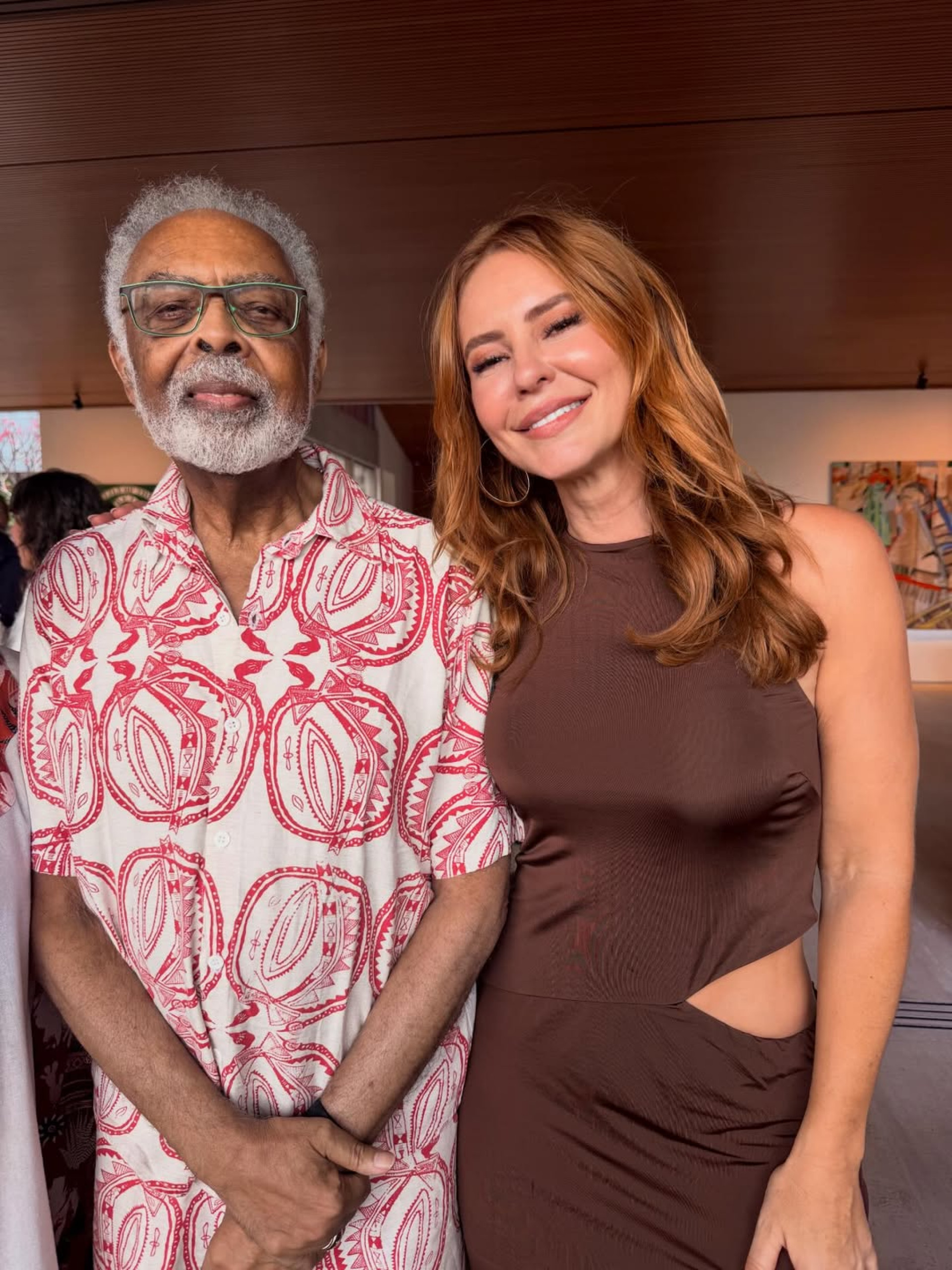 Gilberto Gil e Paolla Oliveira - Reprodução / Instagram