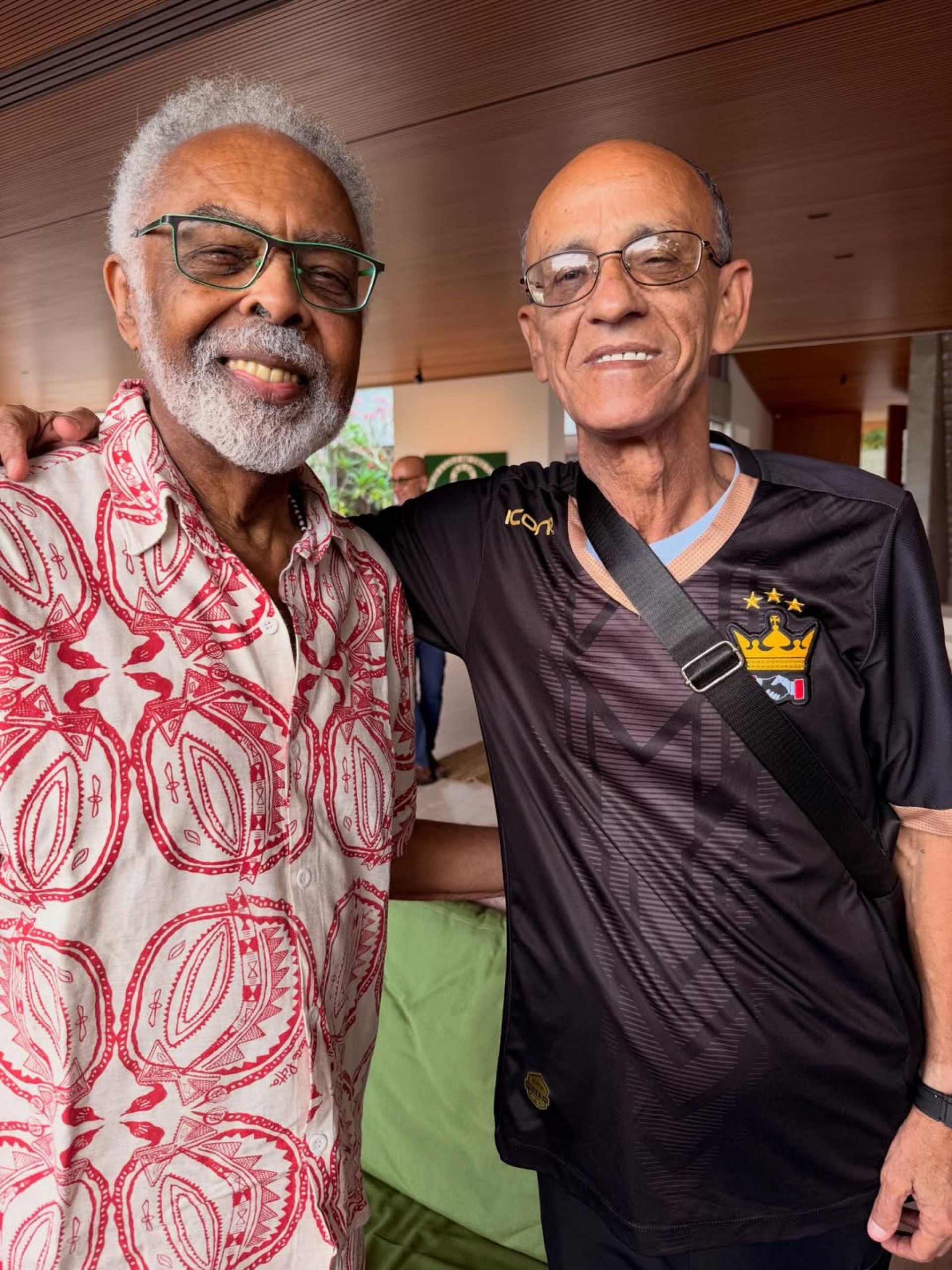 Gilberto Gil e o mestre Ciça - Reprodução / Instagram