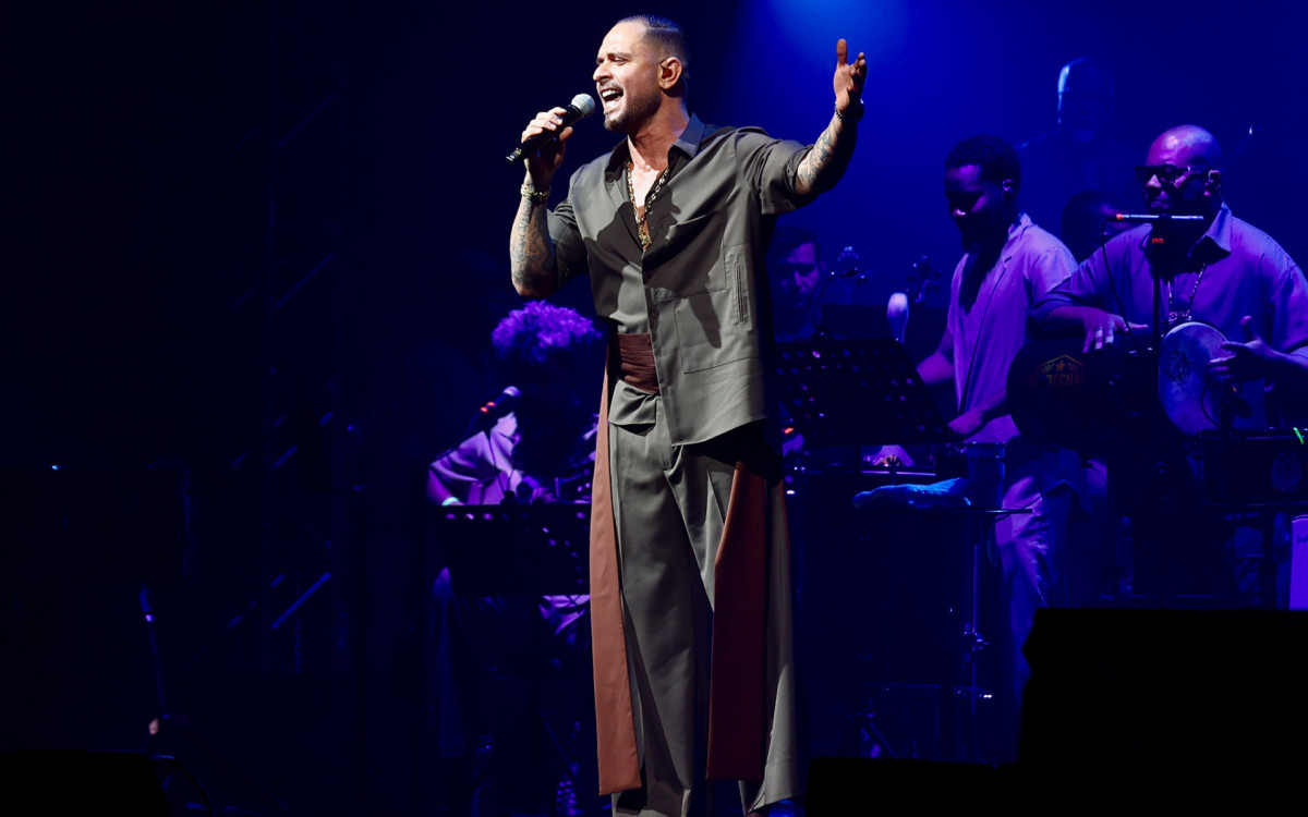 Diogo Nogueira durante show no Rio