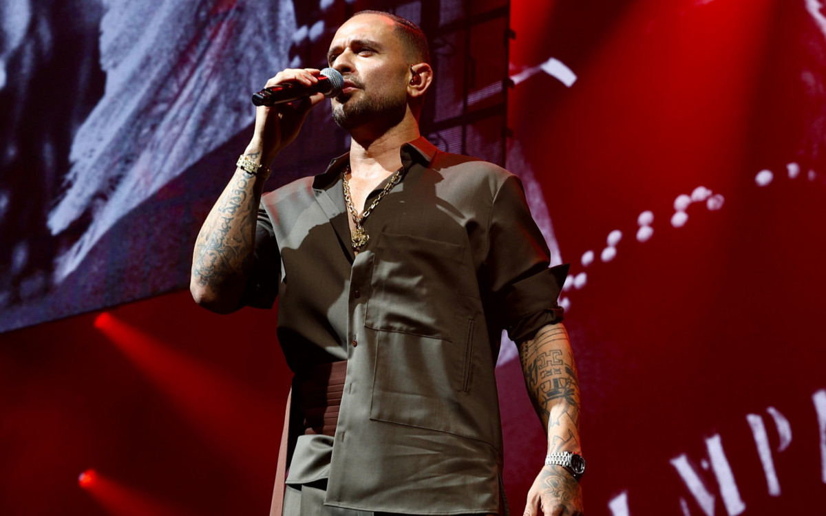 Diogo Nogueira durante show no Rio