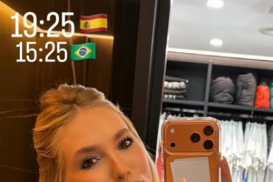 Virginia aposta em look de R$ 8,5 mil em jogo de Vini Jr.