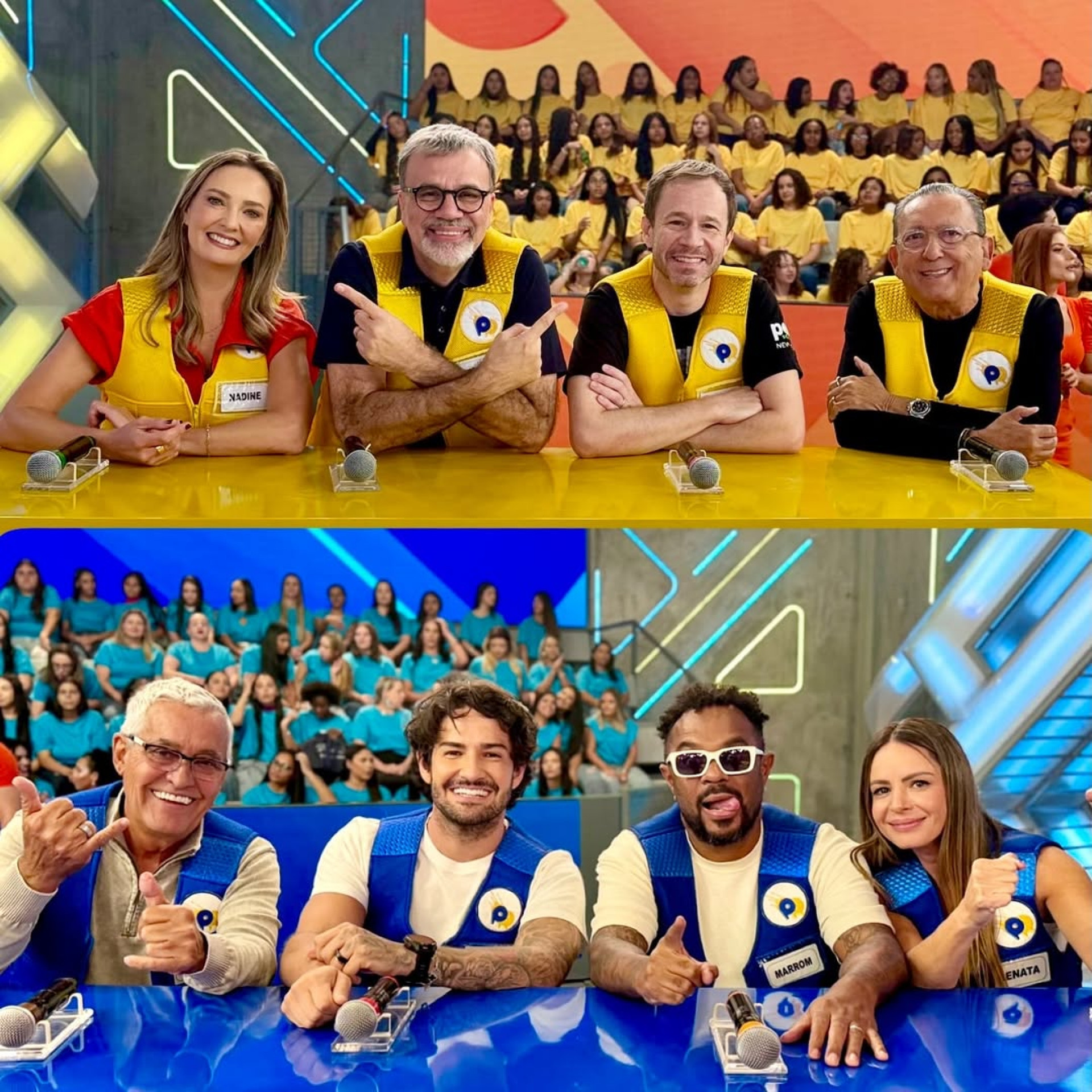 Com Galvão, Tiago Leifert e mais personalidades, time amarelo vence o 'Passa ou Repassa' - Reprodução / Instagram