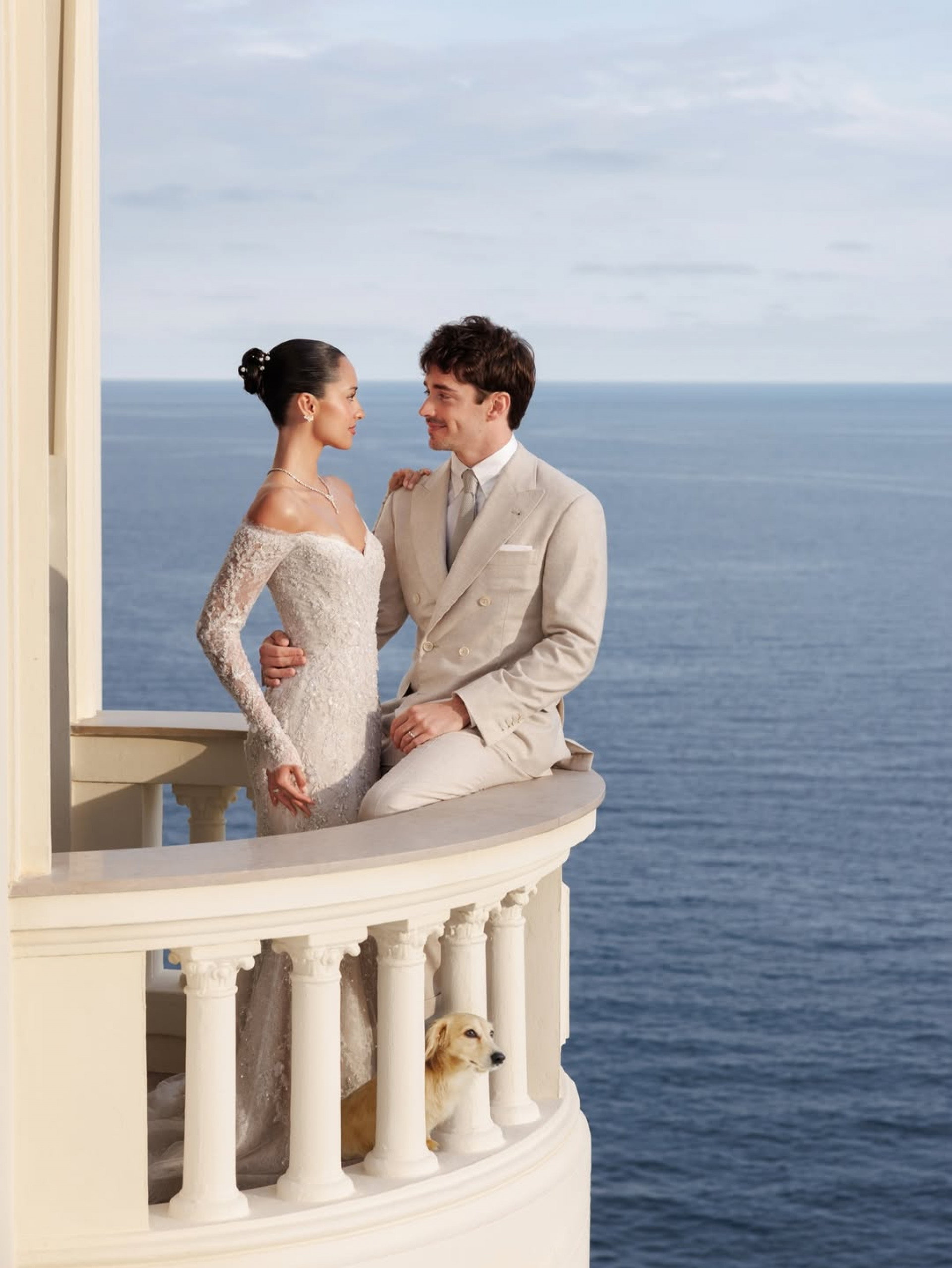 Charles Leclerc se casa no civil com Alexandra Saint Mleux em Mônaco - Reprodução / Instagram