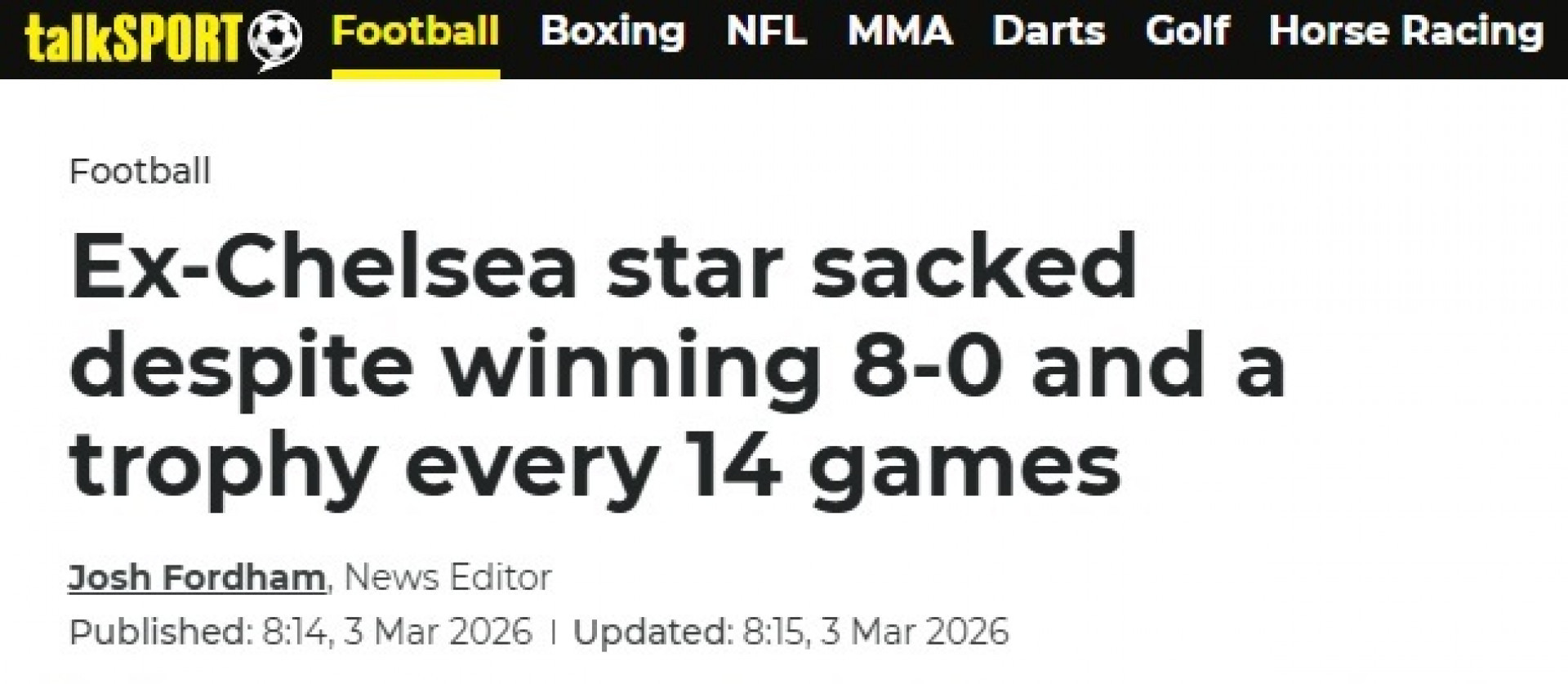 Site 'talkSPORT' relembrou a quantidade de troféus conquistados pelo treinador - Reprodução / talkSPORT