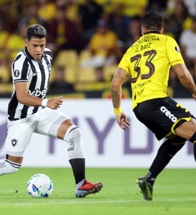 Botafogo sai atrás, mas busca empate com o Barcelona de Guayaquil