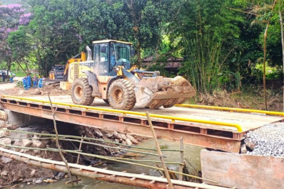 Nova ponte libera acesso no Regalo e garante passagem de veículos na serra de Macaé