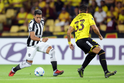 Botafogo sai atrás, mas busca empate com o Barcelona de Guayaquil pela Libertadores