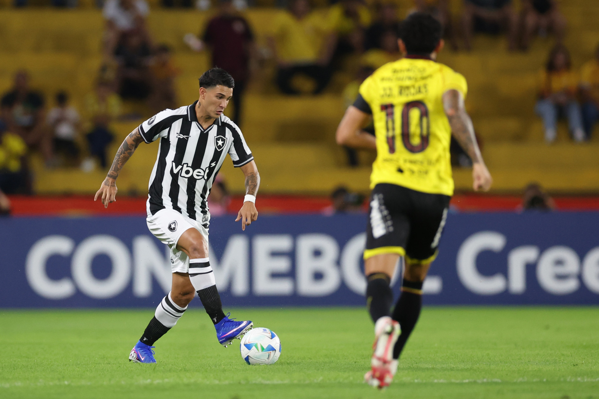 Mateo. Barcelona EQU x BOTAFOGO pela Conmebol Libertadores no  Estadio Monumental B. Pichincha, 03 de Marco de 2026. Guayaquil, Equador.  Foto: Vitor Silva/Botafogo. 
Imagem protegida pela Lei do Direito Autoral Nº 9.610, DE 19 DE FEVEREIRO DE 1998. Sendo proibido qualquer uso comercial, remunerado e manipulacao/alteracao da obra. - Vitor Silva / Botafogo