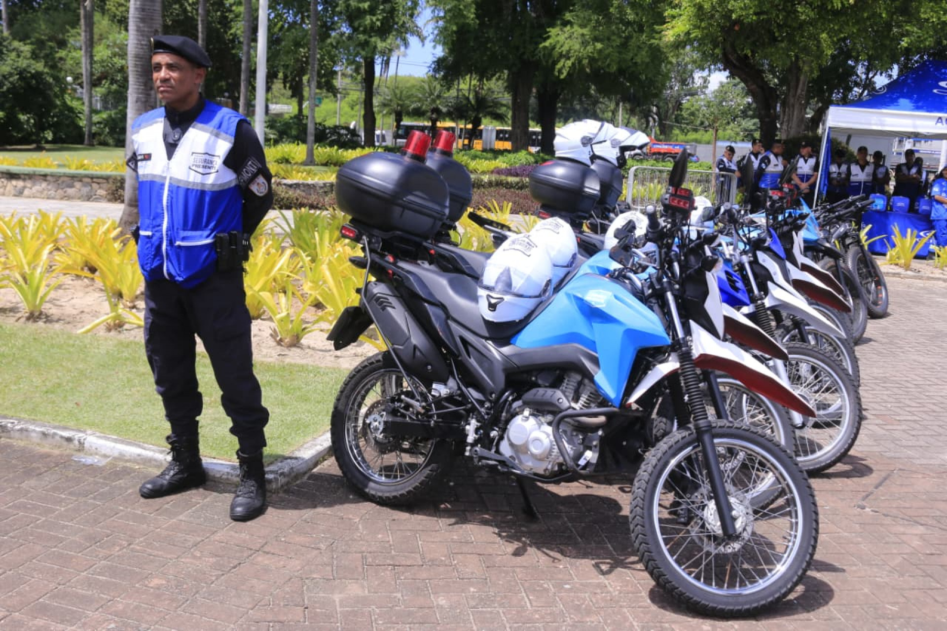 Base do Segurança Presente na Barra Olímpica fica na Avenida Embaixador Abelardo Bueno - Carlos Elias / Agência O Dia