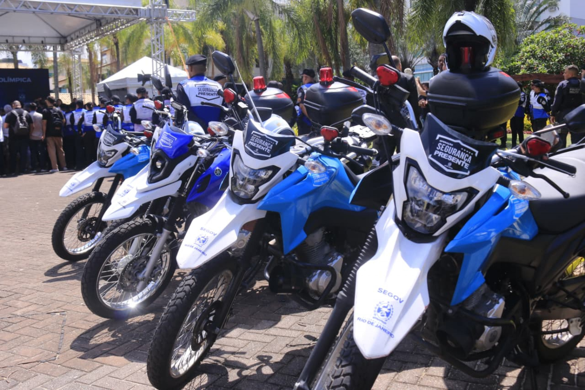 Base do Segurança Presente na Barra Olímpica fica na Avenida Embaixador Abelardo Bueno - Carlos Elias / Agência O Dia