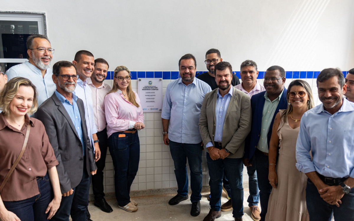 Nova escola no Lagomar conta com três pavimentos, 20 salas de aula e quadra poliesportiva