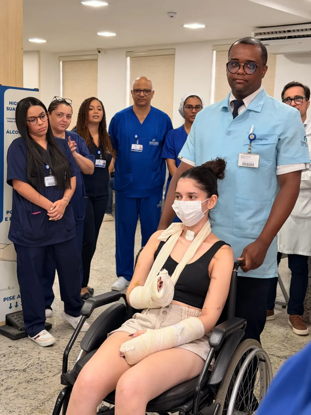 Alana recebeu alta nesta quarta-feira (4) após quase um mês internado - Arquivo Pessoal