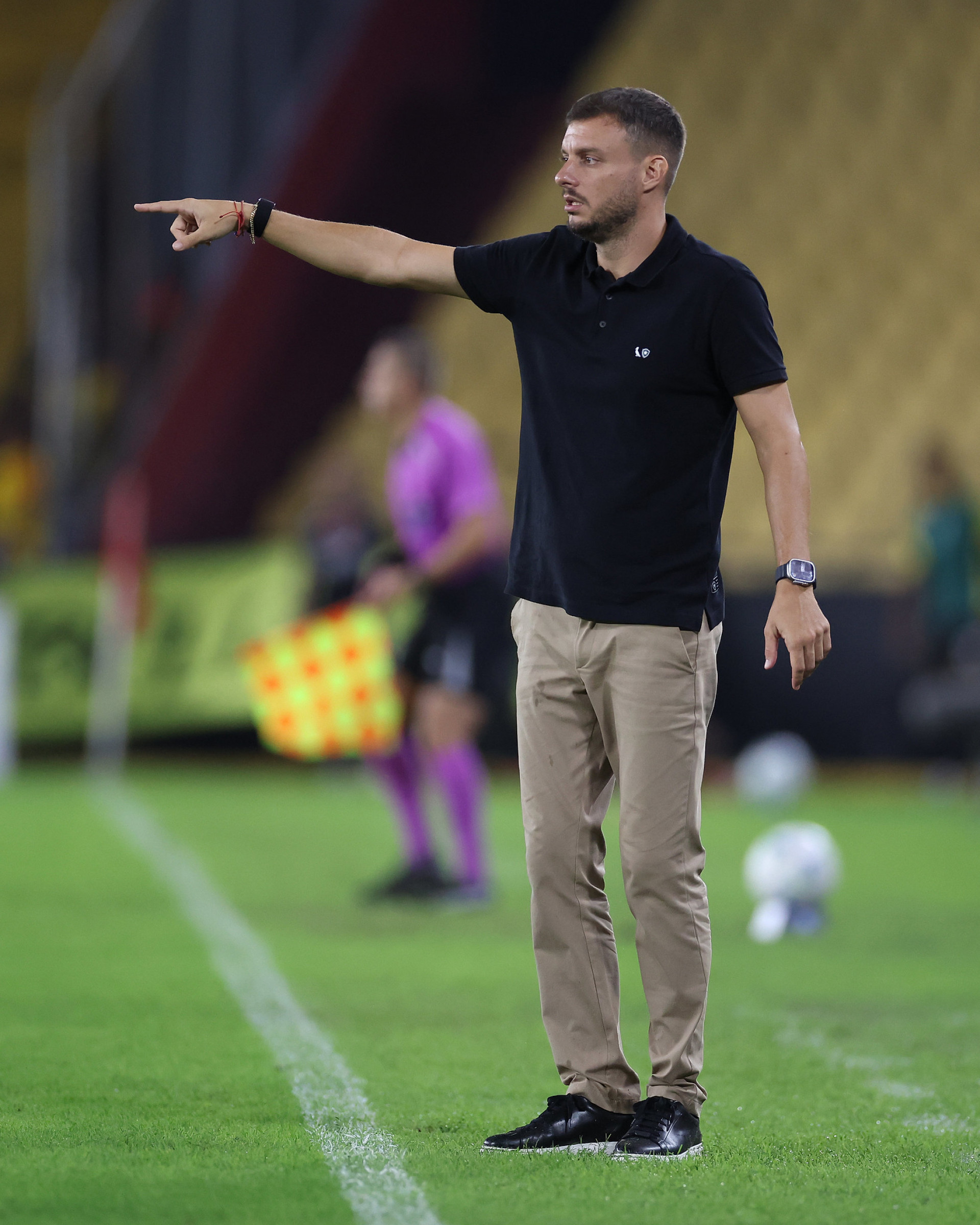 Martín Anselmi, no jogo contra o Barcelona de Guayaquil