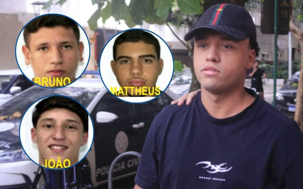 Envolvidos no caso de estupro coletivo se entregaram &agrave; Pol&iacute;cia Civil; na foto, Vitor Hugo em destaque