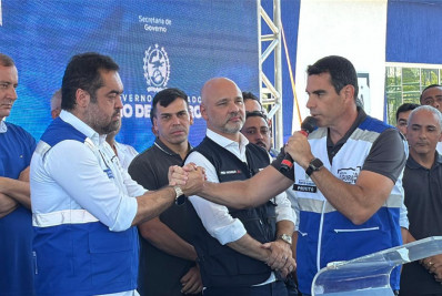 Governador e prefeito de Iguaba Grande inauguram base do 'Segurança Presente'