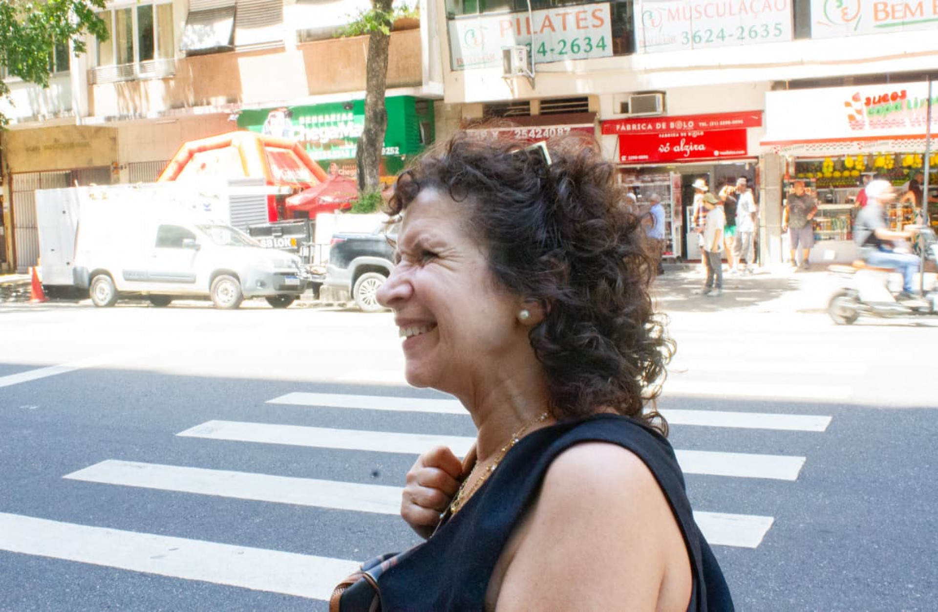 Gisele Nicolaevski alertou que o problema afeta todos que passam pela região - Érica Martins/Agência O DIA