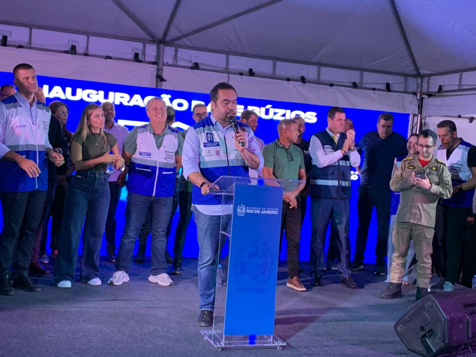 Cláudio Castro discursa no lançamento do Segurança Presente  - Renata Cristiane