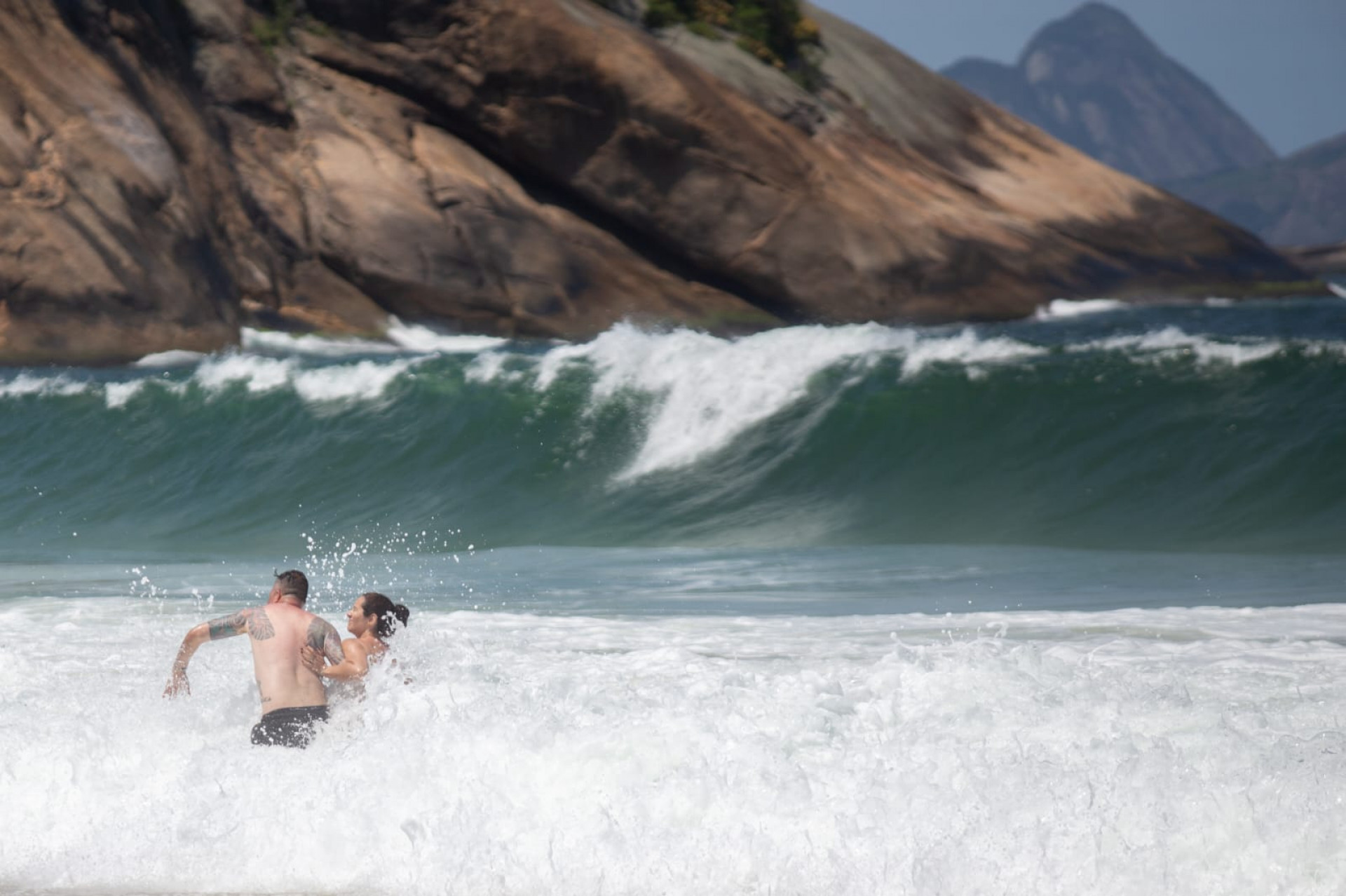  Praia do Leme na tarde desta quinta-feira (05)  - Érica Martin / Agência O Dia 
