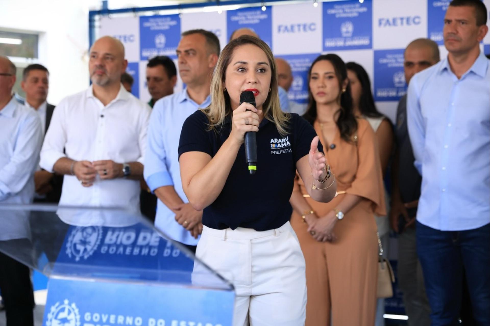 No discurso, Daniela destacou a importância da educação profissional como instrumento de transformação social. - Reprodução/ ASCOM e RC24H