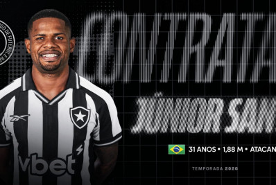Botafogo confirma retorno de Júnior Santos por empréstimo: 'Jogador histórico'