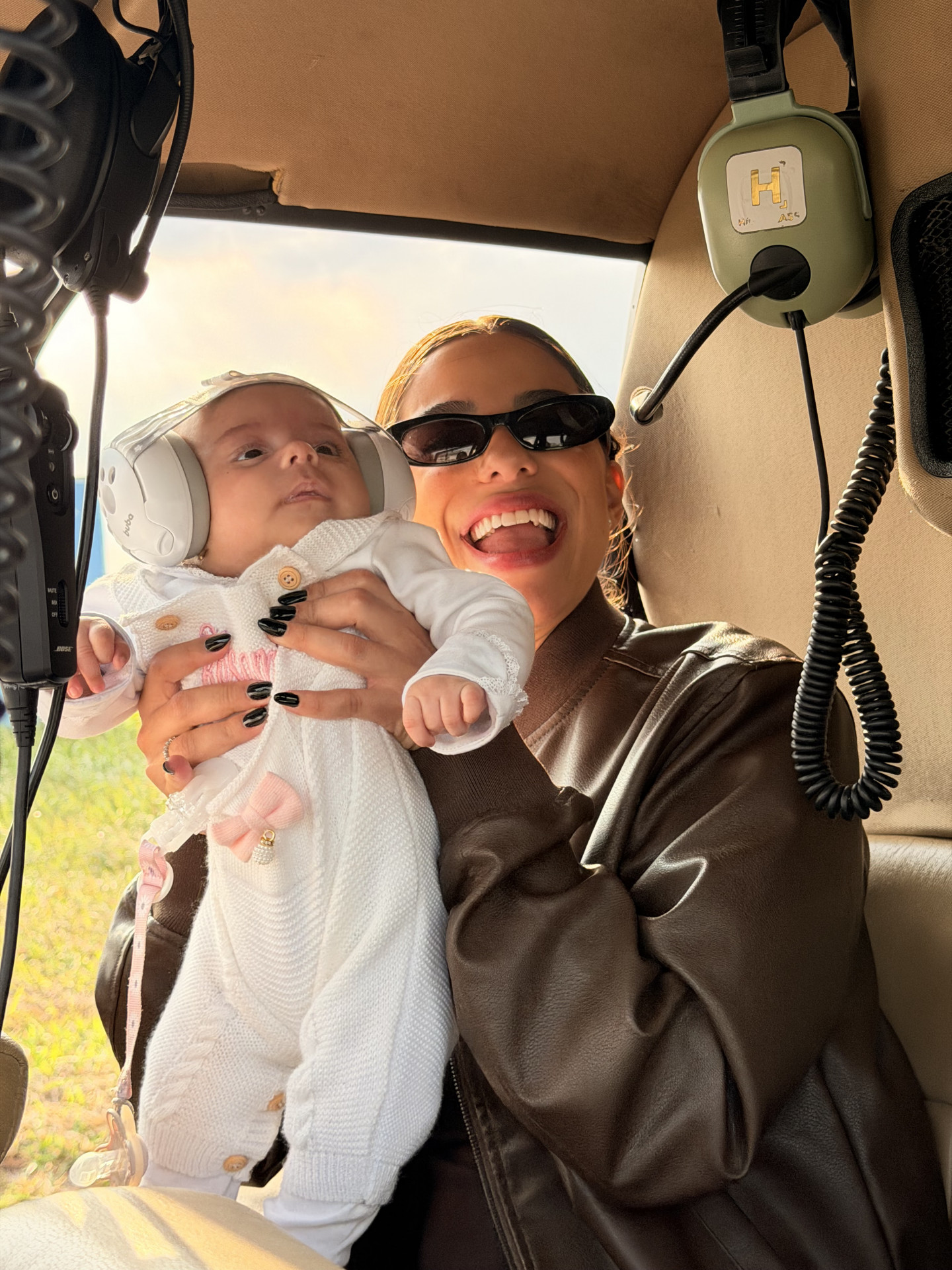 Key Alves registra primeira experiência de helicóptero com a filha - Divulgação