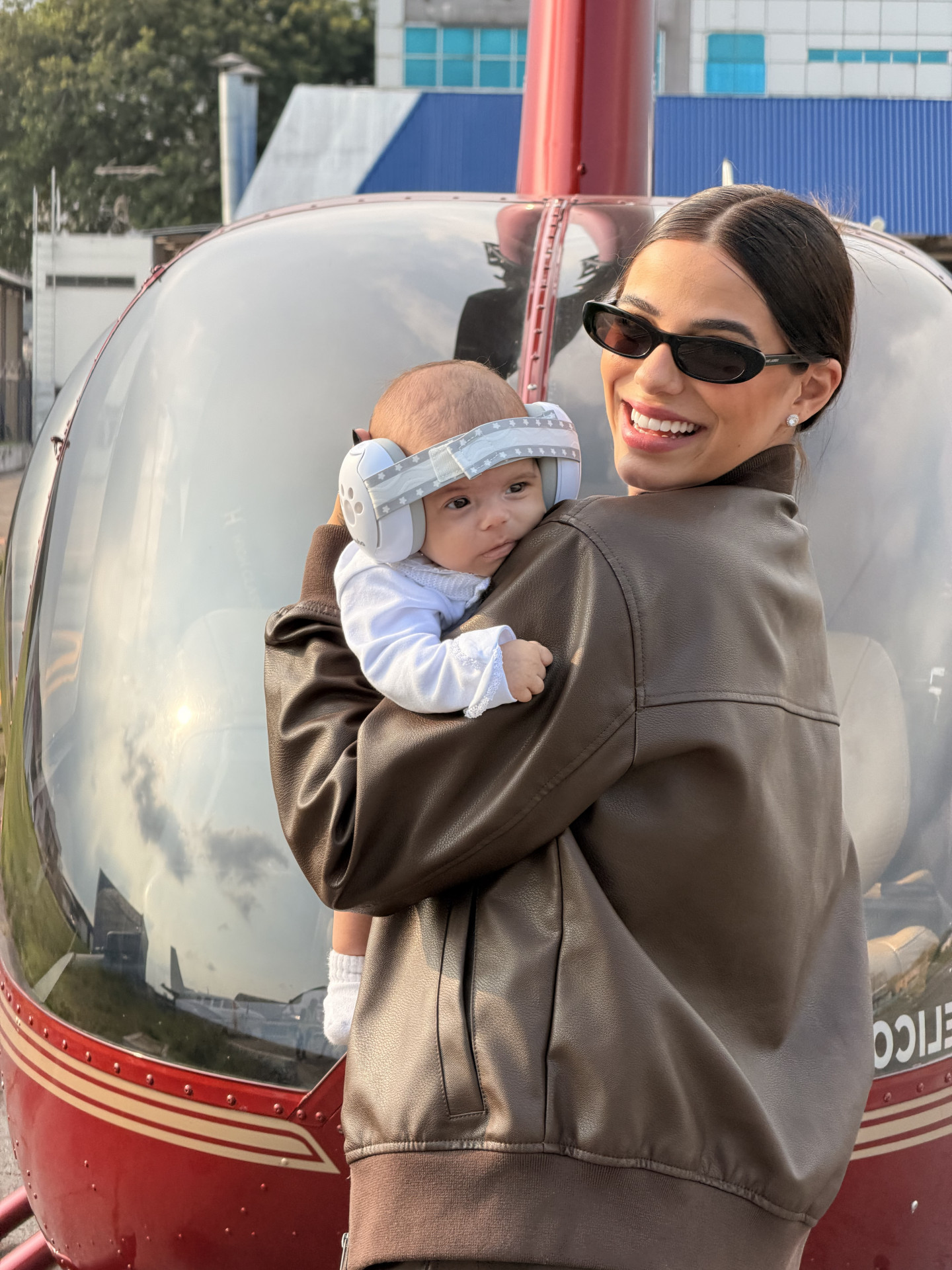 Key Alves registra primeira experiência de helicóptero com a filha - Divulgação