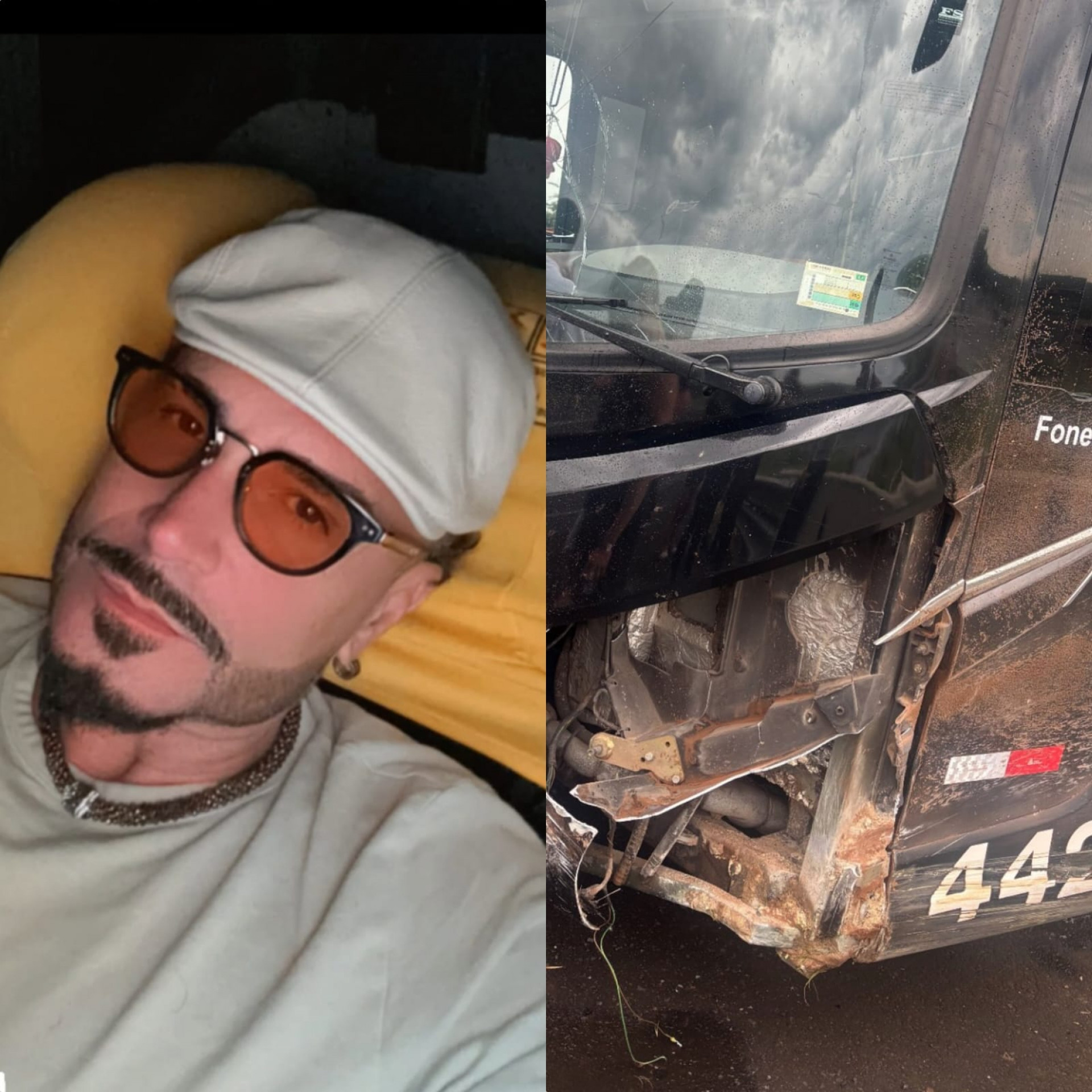 Latino sofre acidente de ônibus em São Paulo: 'Livramento' - Reprodução de vídeo / Instagram