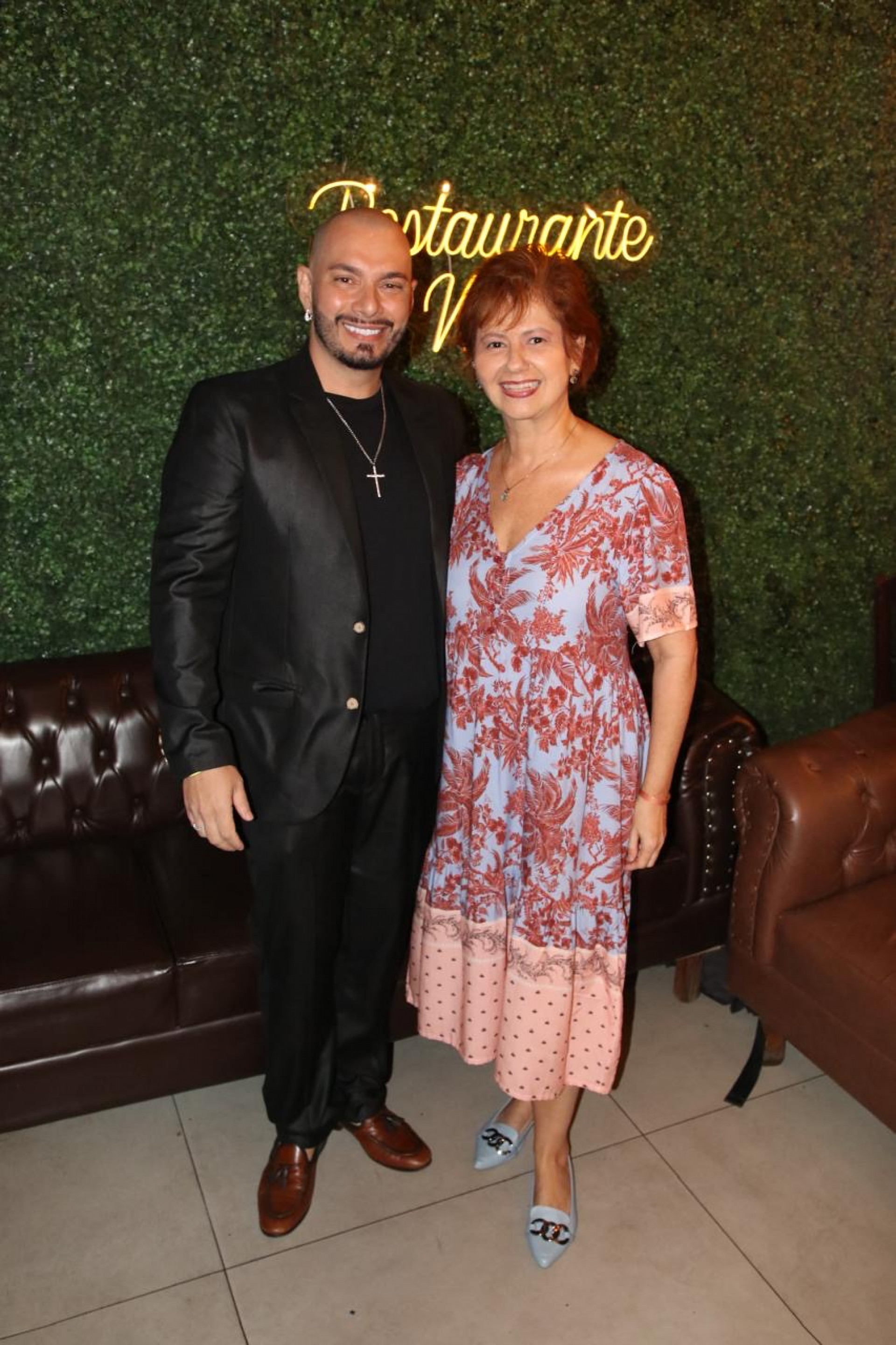 Edu Costa e Narjara Turetta em registro de uma noite especial