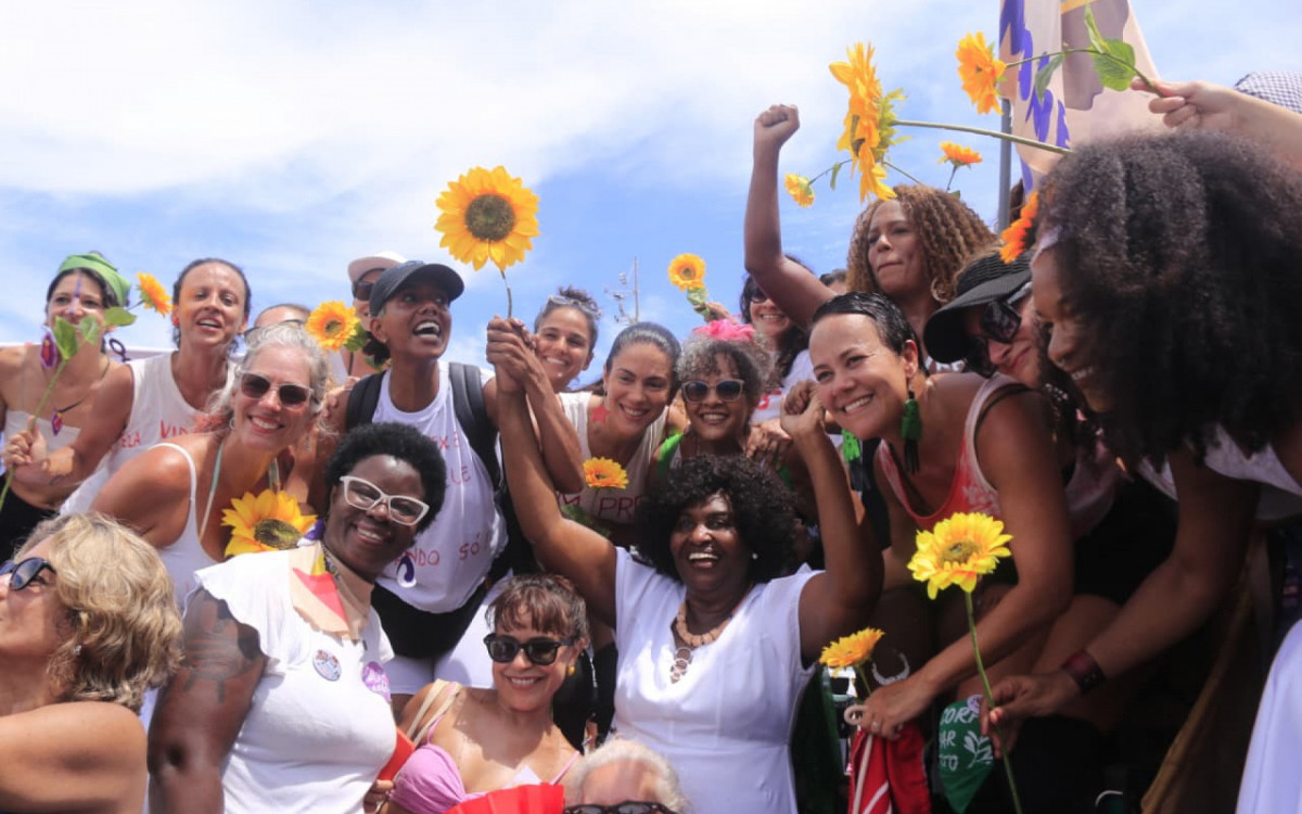 Deputada federal Benedita da Silva participou do ato