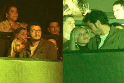 Duda Beat e Allan Souza Lima assistem ao show de Samuel Rosa juntinhos