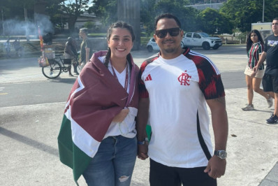 Em lados opostos, casal se divide em final do Carioca: 'Rivalidade a mil'