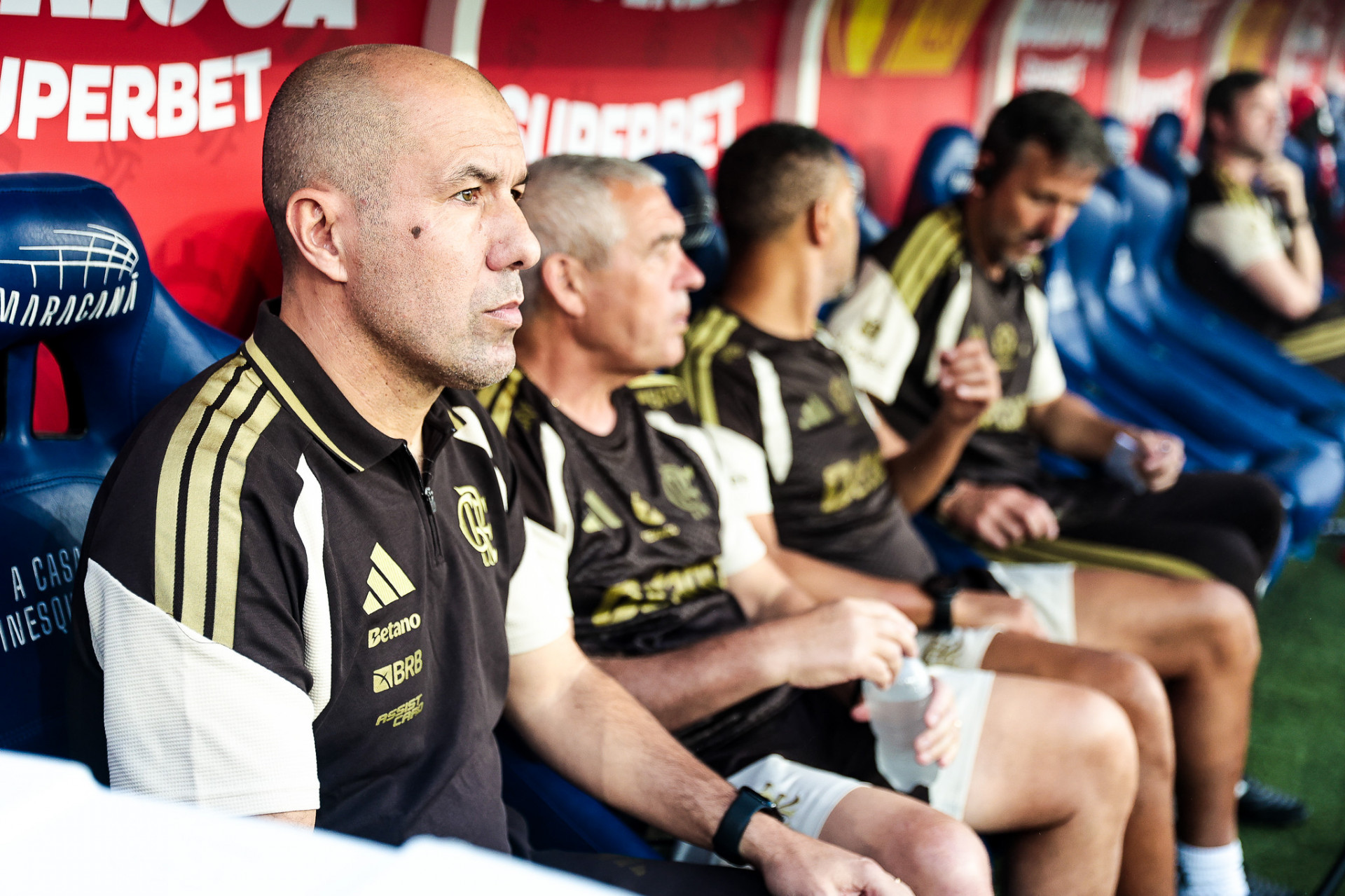 Leonardo Jardim estreou no comando do Flamengo na final do Campeonato Carioca contra o Fluminense, neste domingo (8), no Maracanã - Gilvan de Souza/Flamengo