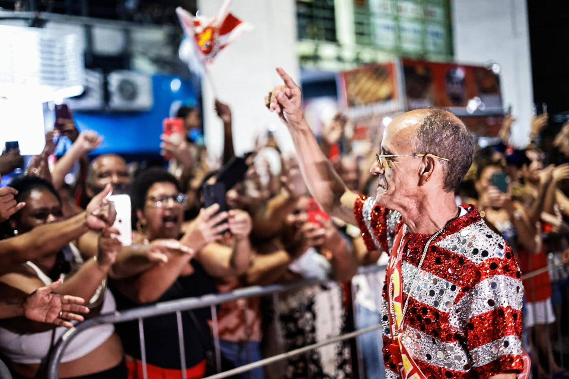 Mestre Ciça participa do desfile da vitória da Viradouro - Thaís Brum Fotografia / Reprodução do Facebook da Viradouro