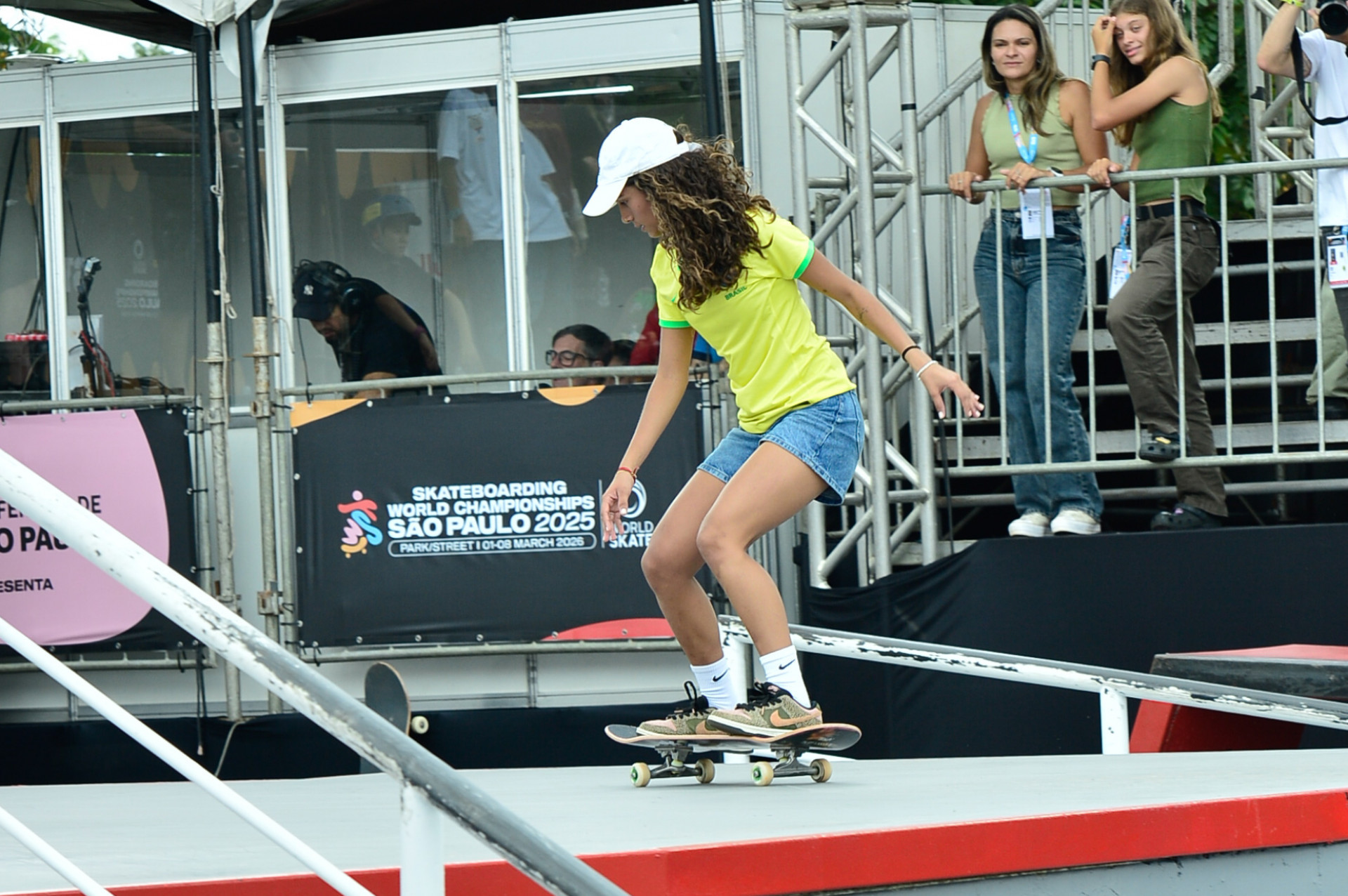 Rayssa Leal em ação no Mundial de Skate Street - Eduardo Martins / Brazil News
