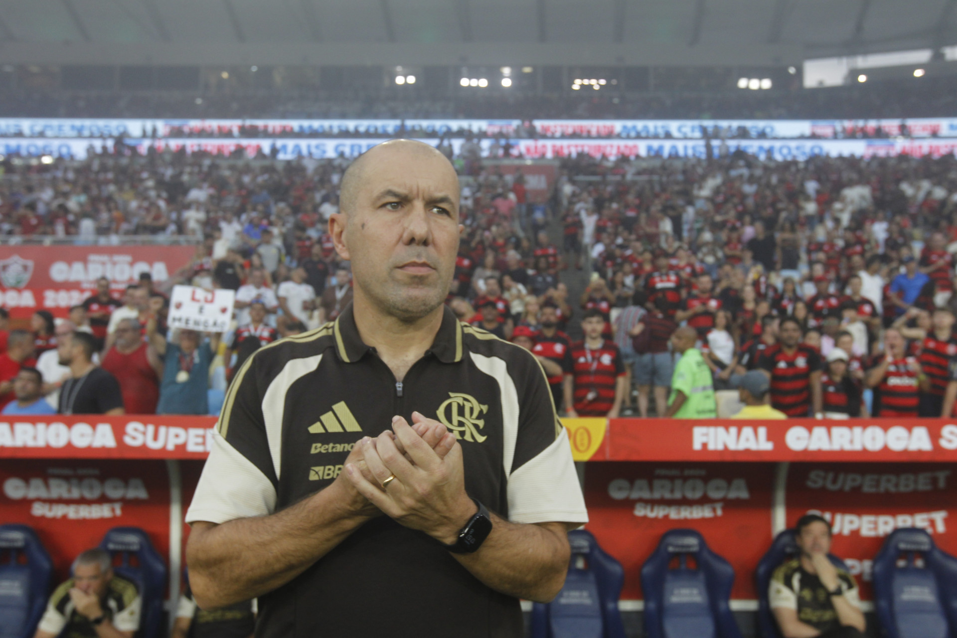 Decis&atilde;o do Campeonato Carioca entre as equipes de Flamengo x Fluminense , realizado no estadio do Maracan&atilde; na tarde deste Domingo (08). - Reginaldo Pimenta / Agencia O Dia