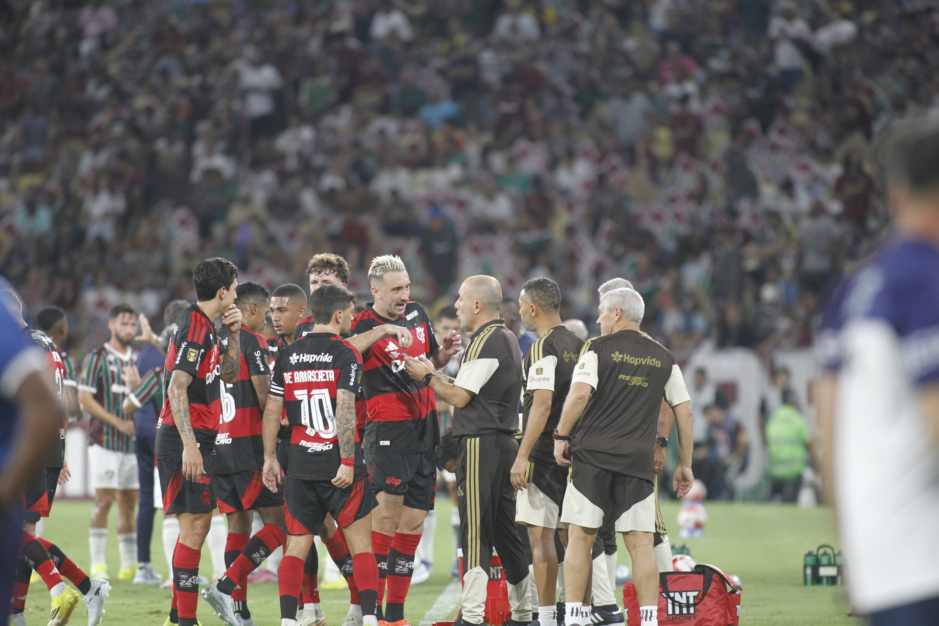 Decisão do Campeonato Carioca entre as equipes de Flamengo x Fluminense , realizado no estadio do Maracanã na tarde deste Domingo (08). - Reginaldo Pimenta / Agencia O Dia