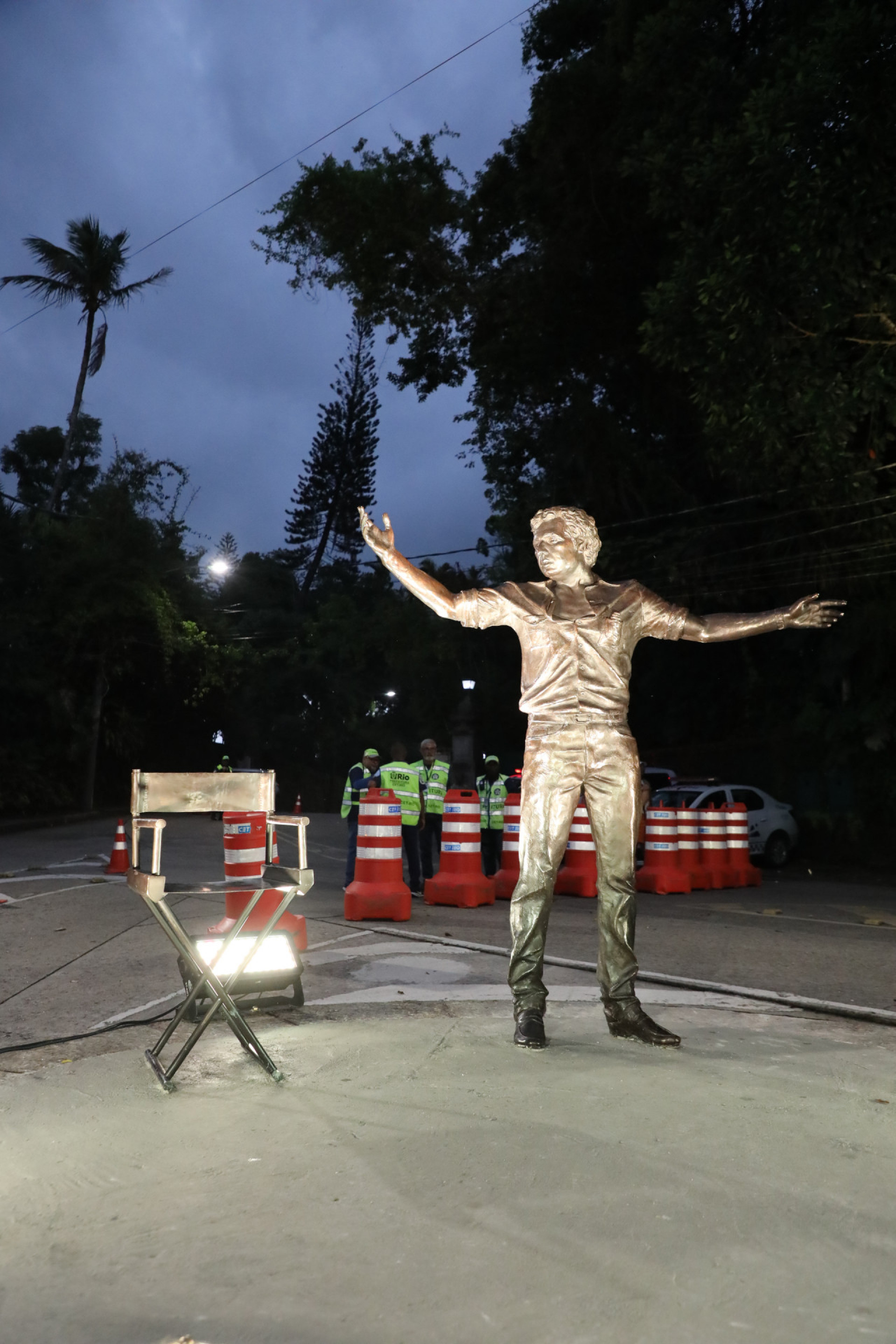 Estátua em homenagem a Cacá Diegues foi inaugurada no Alto da Boa Vista - Marcos de Paula / Prefeitura do Rio