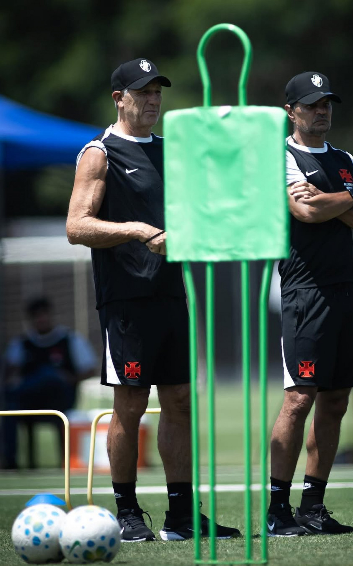 Renato Ga&uacute;cho em treino do Vasco, no CT Moacyr Barbosa - Matheus Lima/Vasco