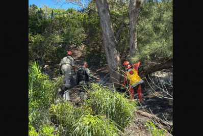 Princípio de incêndio é controlado na Praia do Peró, em Cabo Frio