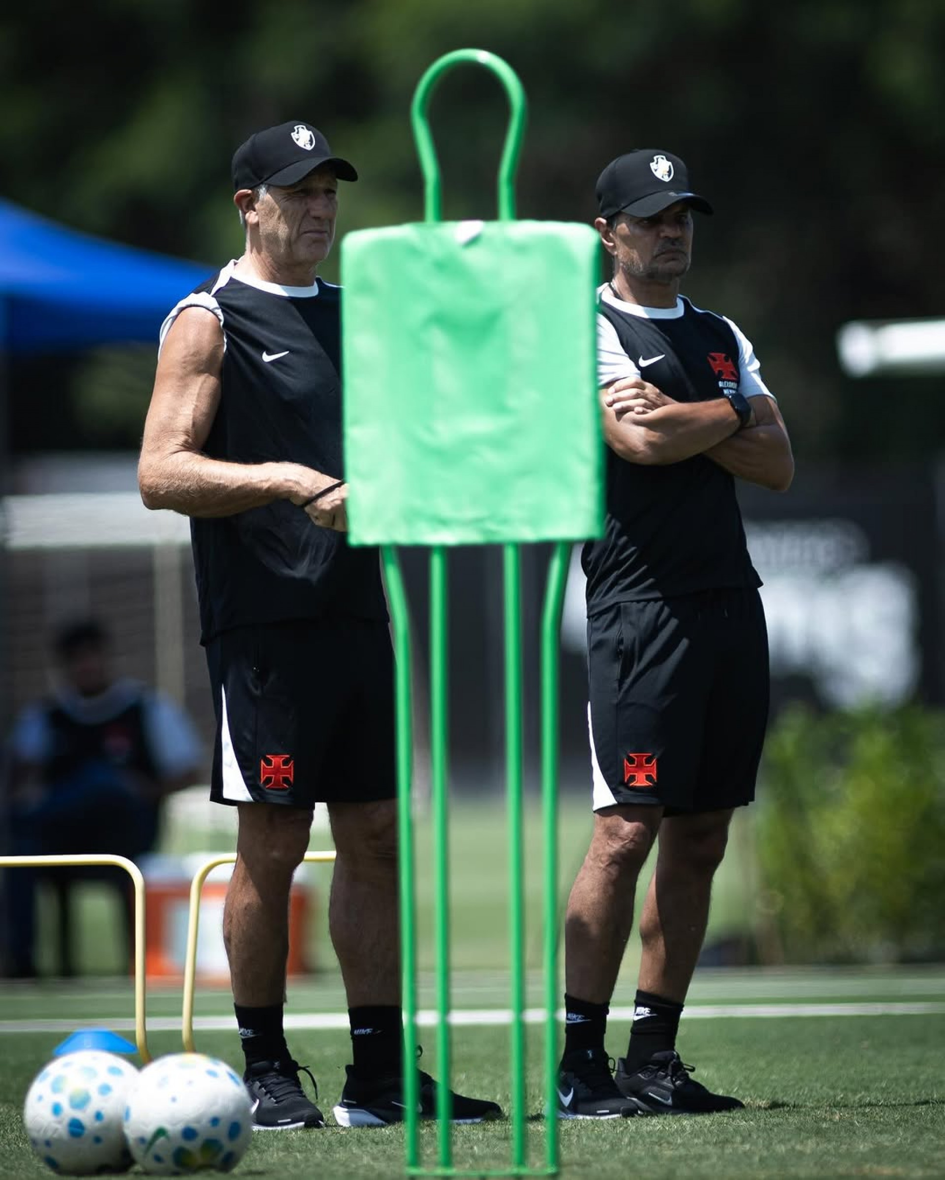 Renato Gaúcho em treino do Vasco, no CT Moacyr Barbosa