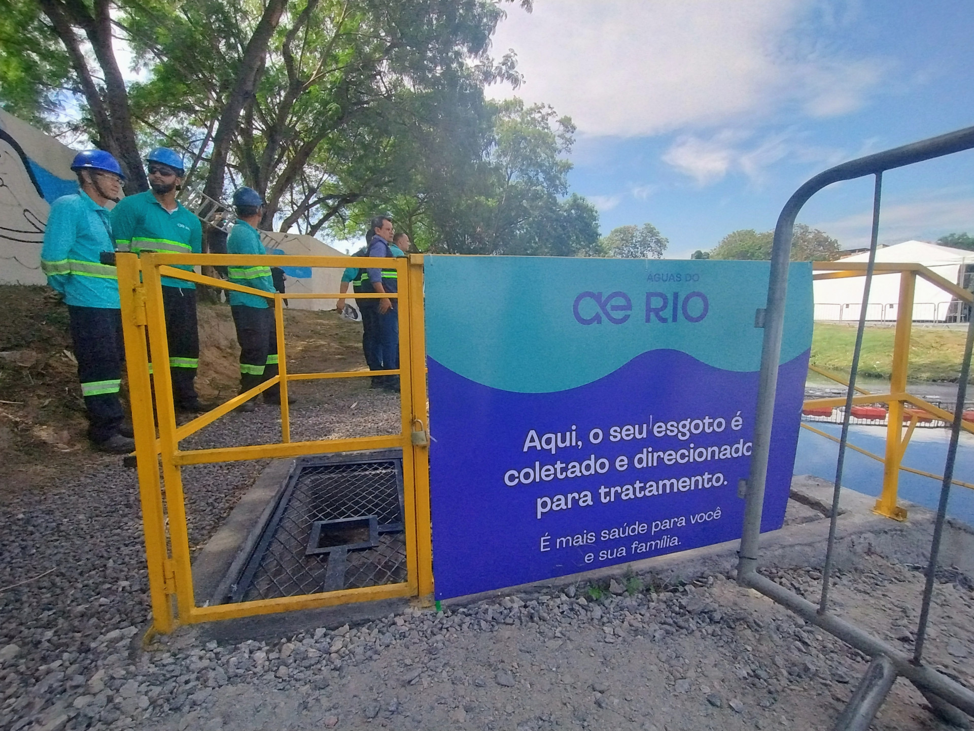 Coletor em Tempo Seco (CTS), em Imboaçu - Divulgação/Águas do Rio