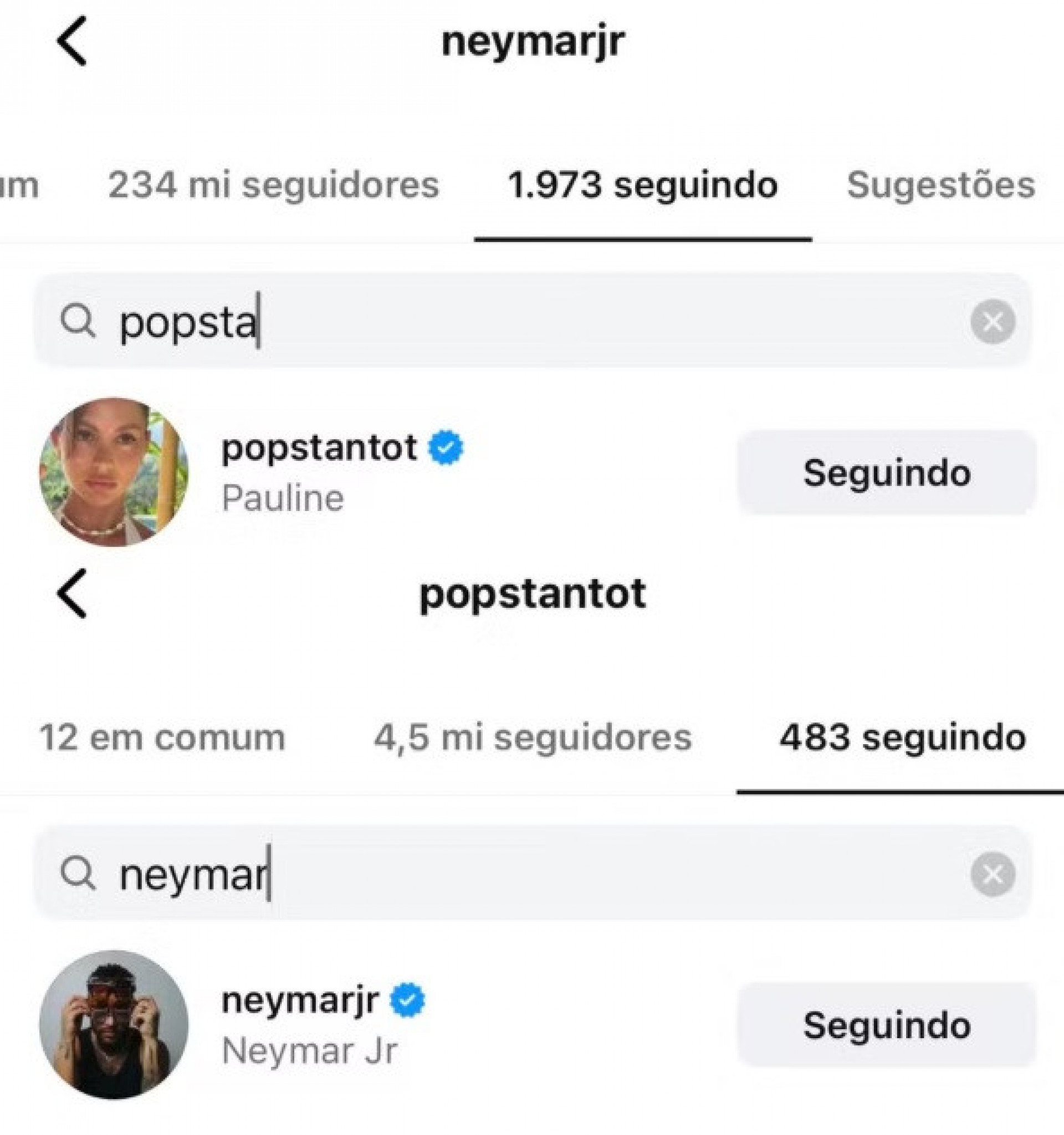 Curtida de Neymar em fotos sensuais de modelo francesa viraliza e movimenta redes - Reprodução Instagram