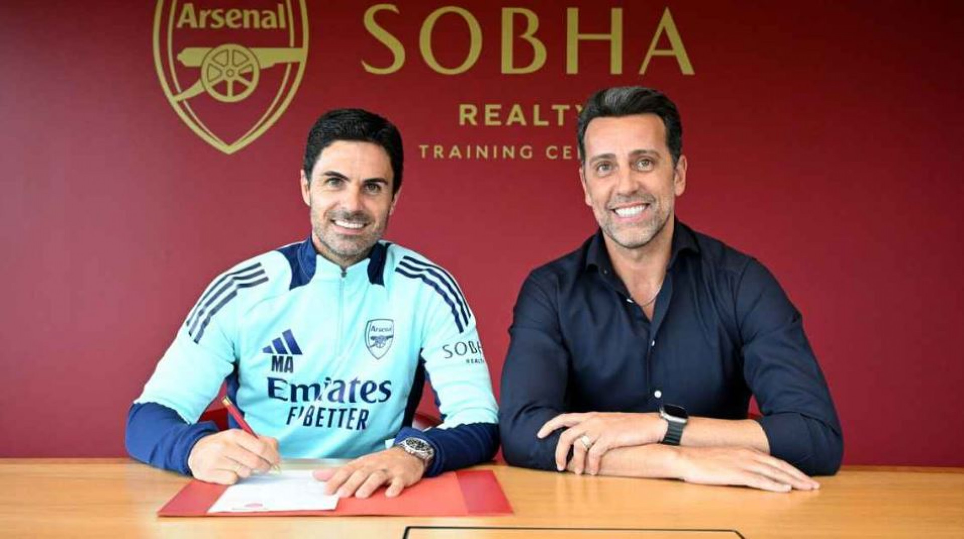 Edu Gaspar foi quem contratou o t&eacute;cnico Mikel Arteta para assumir o comando do Arsenal - Divulga&ccedil;&atilde;o