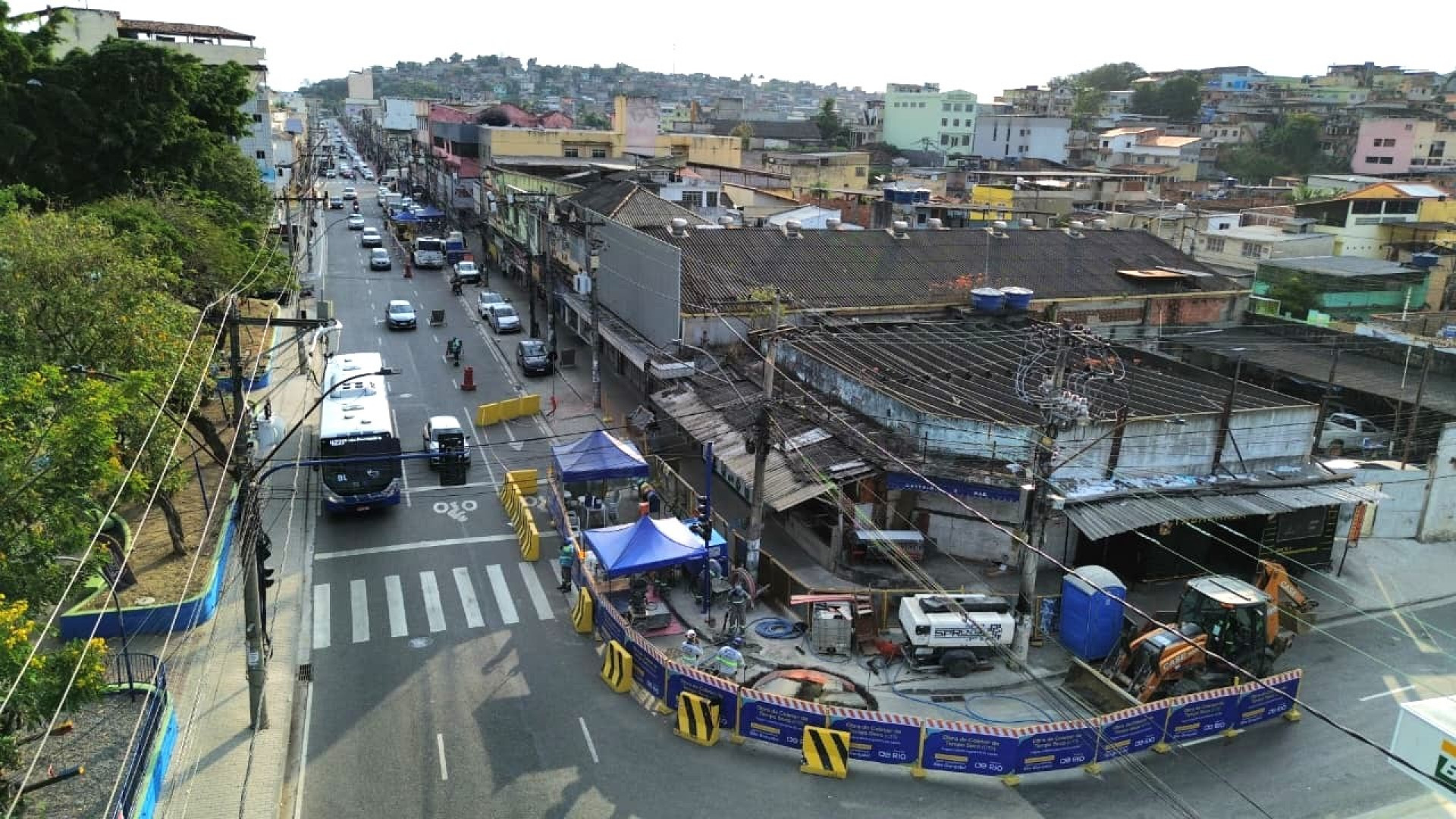 Processo de implantação da rede do Coletor em Tempo Sexo (CTS) - Divulgação/Águas do Rio