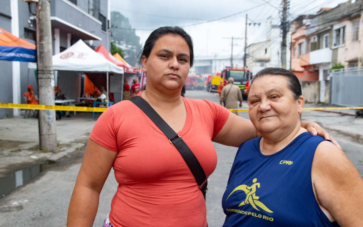 Ana Cláudia dos Santos e Joséfa dos Santos lamentam dias de trabalho perdidos