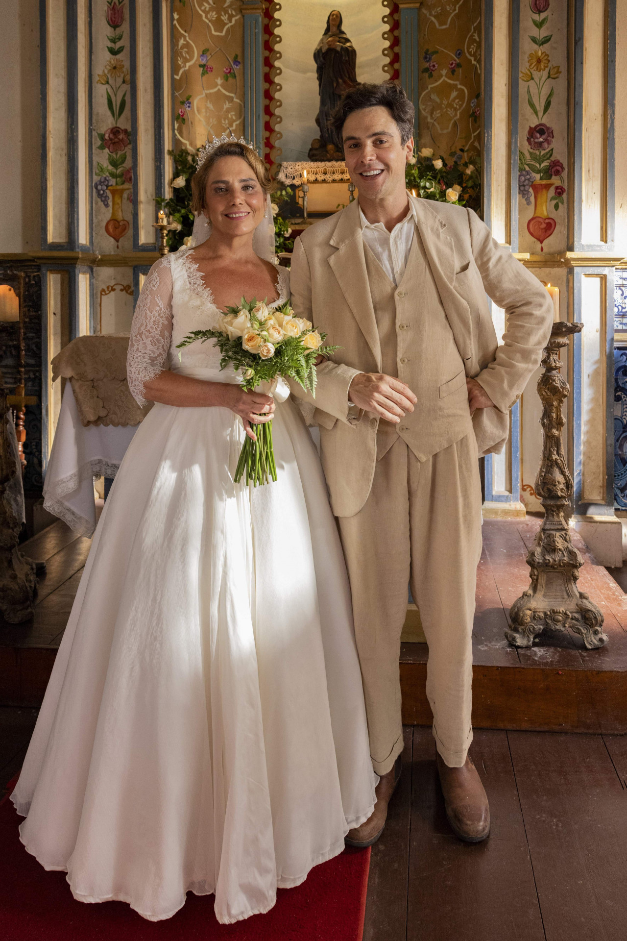 'Êta Mundo Melhor!': Zulma (Heloisa Périssé) e Candinho (Sergio Guizé) - Fabio Rocha / TV Globo